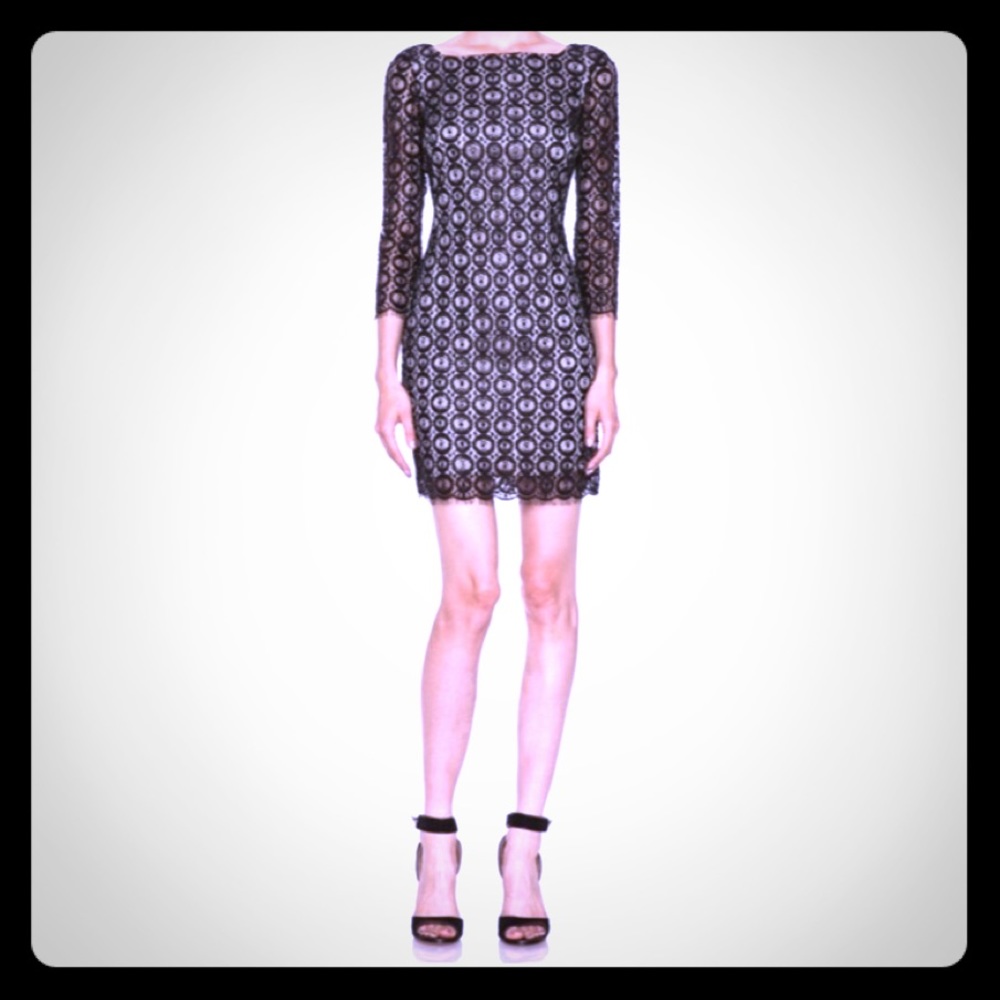 DVF Zarah Black Beaded Dress